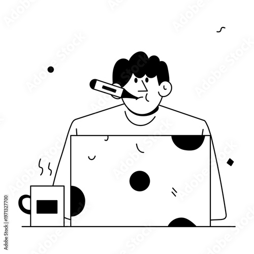 A hand drawn style illustration showing an analysis report
