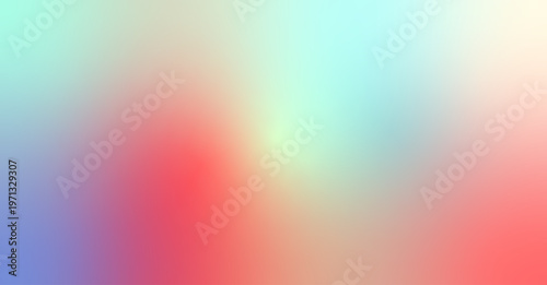 Abstract blurred background with a gradient of red, green and blue hues