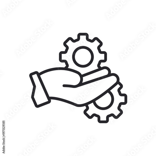 dexterity icons outline and Flat Style,transparent background