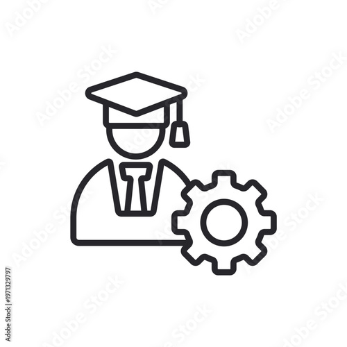 mastery icons outline and Flat Style,transparent background