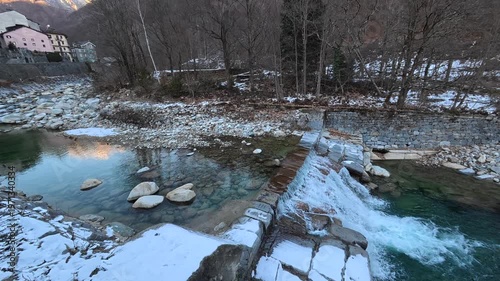 River in the mountains - Landscape in the mountains - Piedmont region, Italy