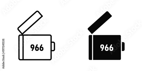Contrasting designs of a camera with emergency number 966 displayed on its body