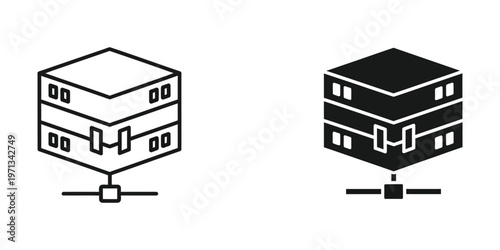 Comparison of a standard server and a secured or encrypted server infrastructure
