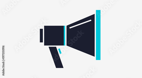 Megaphone Icon, Announcement, Loudspeaker, Communication, Marketing, Promotion, Alert