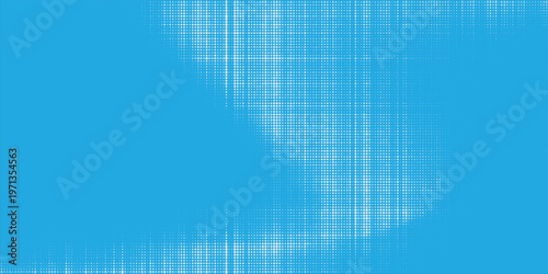Принти на полотні Vector blue halftone texture with the dots becoming smaller and more spaced out