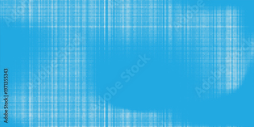 Elegant blue halftone texture with the dots becoming smaller and more spaced out towards the edges, soft smooth gradient transition, creative background
