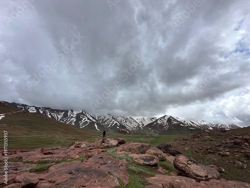 clouds over the mountains