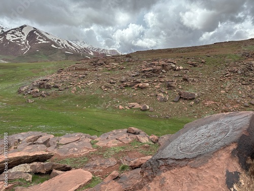 The famous sun engravings in the Plateau Yagur area