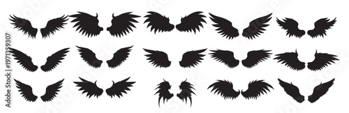 devil wings silhouette