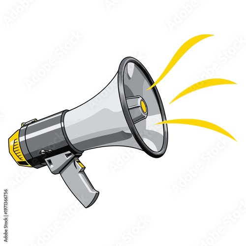 Vector illustration of a megaphone vector