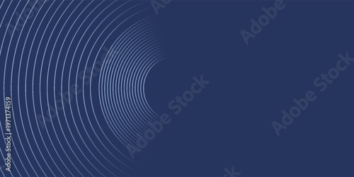 Abstract Digital Circles of Particles with Noise. Futuristic Circular Sound Wave. Big Data Visualization. 3D Virtual Space VR Cyberspace. Crypto Currency Concept. Vector Illustration.