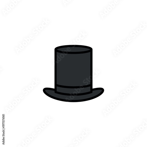 Black Top Hat for Formal Wear.