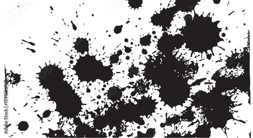 Chaotic Ink Splatter Grunge Texture