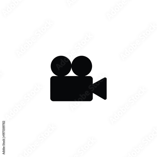 Icon of a classic video camera vector design in minimalist style