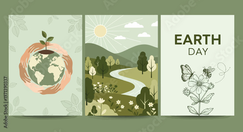 Inspiring illustrations emphasizing the vital need for environmental protection, fostering sustainable practices, and celebrating the diverse beauty of nature