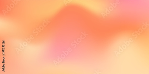 Blurred color gradient background, abstract orange grain gradation texture, vector soft peach noise texture blur abstract background