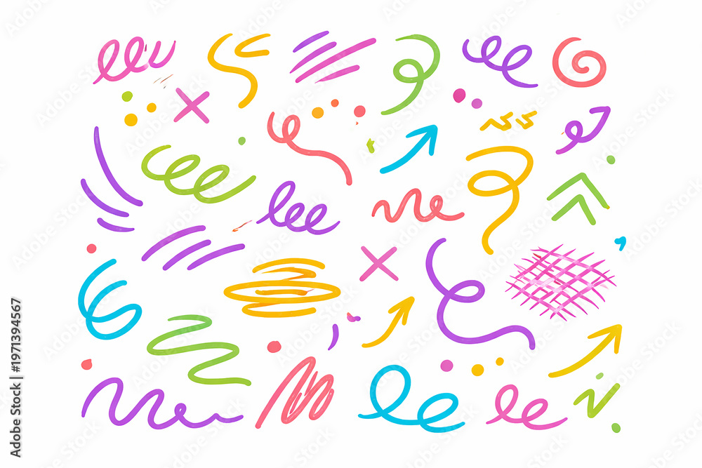 Obraz premium Marker lines set
