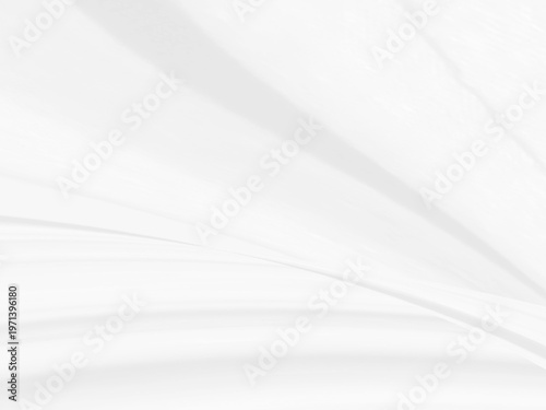 Clean abstract fashion woven beautiful soft fabric smooth curve shape decorative textile white background