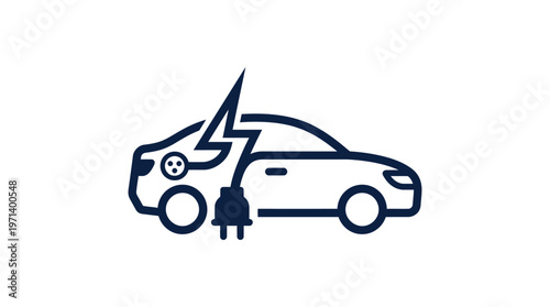 Electric Vehicle Charging Icon
