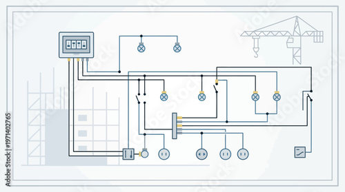 Electrical Wiring Diagram and Circuit Schematic for Construction and Industrial Projects
