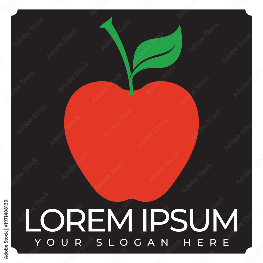 Fototapeta premium Iconic Apple Inspired Emblem
