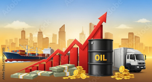 Global Oil Price Increase and Economic Growth Vector