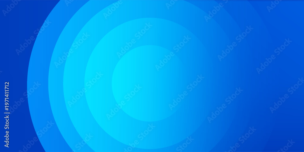 Obraz premium Blue gradient abstract circle shape background vector design