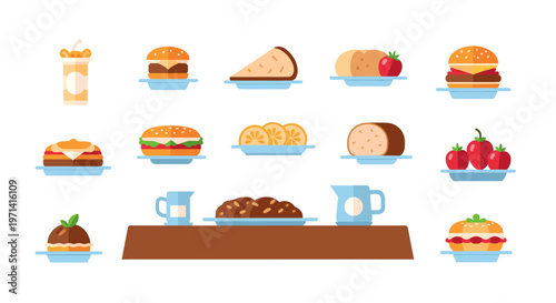 A vibrant illustration of a dessert in a bowl, perfect for food blogs or advertising materials to evoke a sense of sweetness and indulgence.