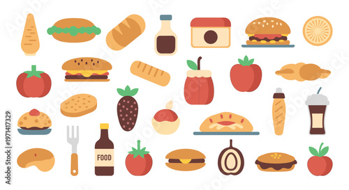 An illustration of cookies on a plate, perfect for food blogs or recipe websites.