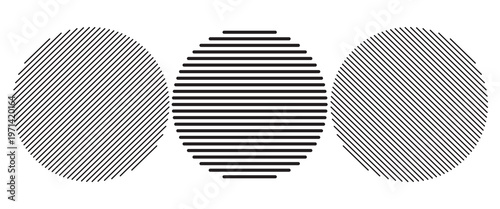 Black concentric circle set. Sonar or sound wave ring collection. Dotted and linear epicentre, target, radar icon concept. Ripple radial signal or vibration elements. Vector line and halftone symbols
