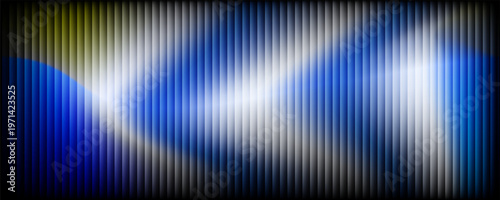 deep blue ribbed glass texture with wave lighting and soft vertical gradients on dark background, abstract futuristic design ideal for digital interfaces, branding, and tech visuals