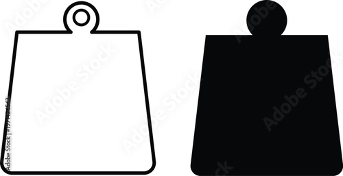 Weight icon set. Mass and measurement symbols. Scale sign. Heavy and load balance designDumbbel icon set. Gym and fitness symbols. Weight sign.