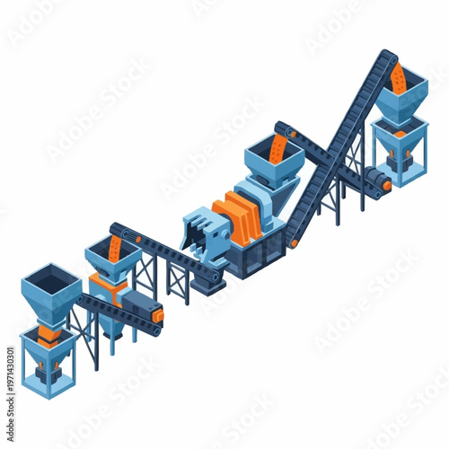 Industrial Production Line Machine Assembly Plant.