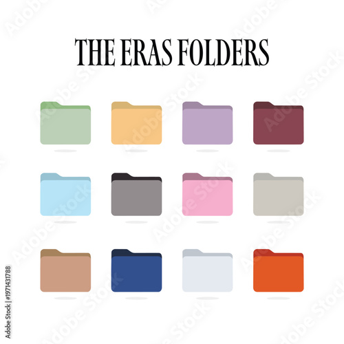 Folders pastel lover aesthetic organization,
midnight blue minimal folder system calm aesthetic, 
eras concept life phases organization pastel design
nostalgic feminine aesthetic color coded declutter