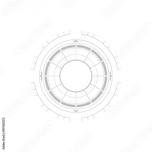 Circular diagram with blank sections