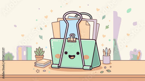 Cartoon smiling green tote bag.