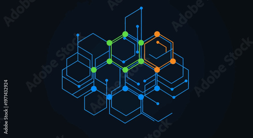 Molecular Structure Chemistry Science Model.