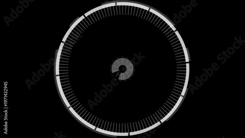 Abstract Round Animation Video Graphic Background Circular Motion Loop 4K
