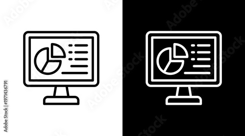 Dashboard White Icon Set Design