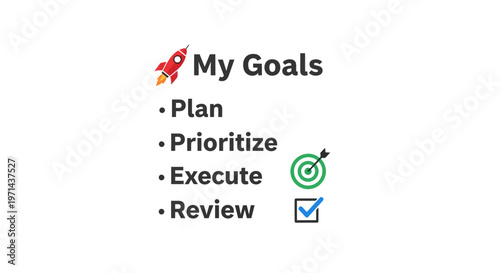 My Goals Plan Prioritize Execute Review Business Strategy