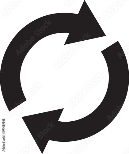 recycling recurrence renewal reload vector illustration