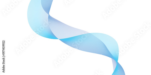 Abstract blue wave design with flowing lines and digital curves creates a modern vector illustration backdrop featuring a light texture and technology pattern for a web wallpaper element