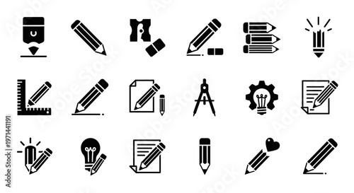 Anatomical lung icons, human organ illustrations, medical symbols, healthcare graphics, 13 black and white vector icons