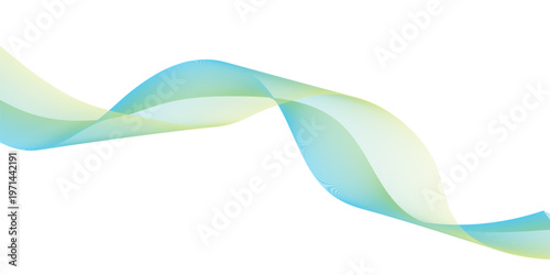 A smooth blue abstract wave background featuring a digital vector design with flowing curves and light motion lines for a modern business wallpaper