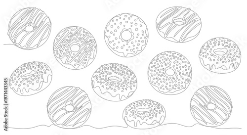 Detailed drawings of various cells.