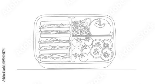 Sushi rolls and sashimi in tray.