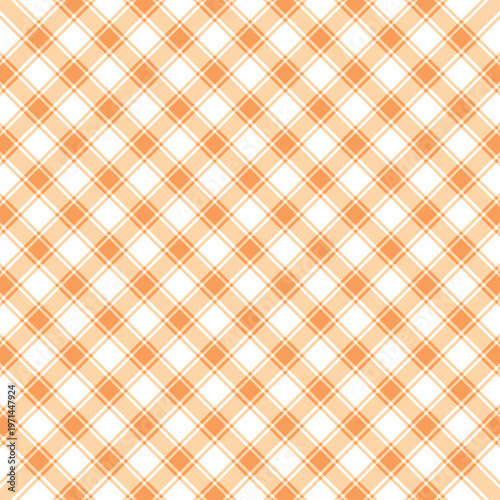 Photos Warm Orange Plaid Tartan Check Seamless Pattern Background