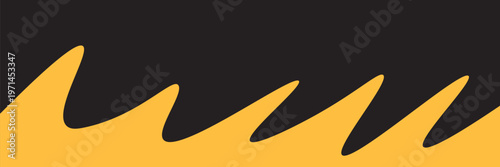 Black Dripping Liquid Silhouette on White. vector Eps 10