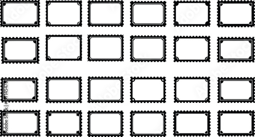 Collection of empty film frames a pattern of photographic negatives