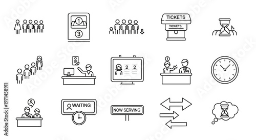 Business people icons and office.